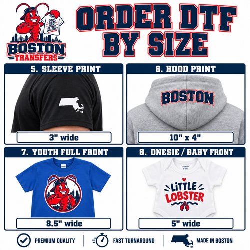 Order DTF Transfer By Size