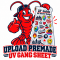 Upload Premade UV-DTF Stickers - Gang Sheet