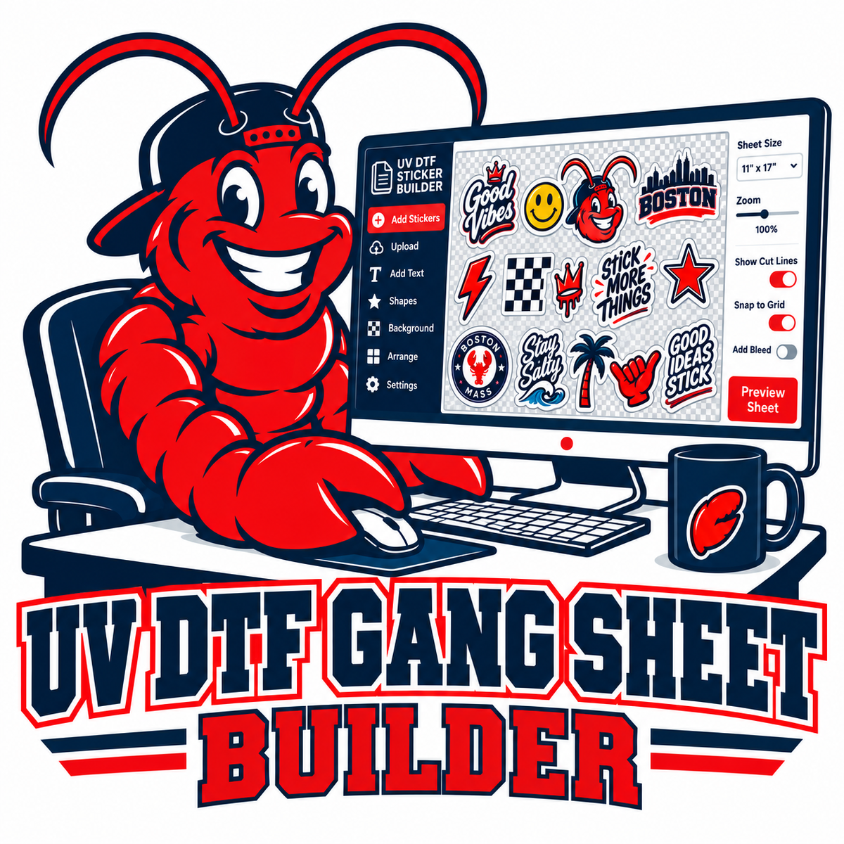 UV-DTF Gang Sheet Builder